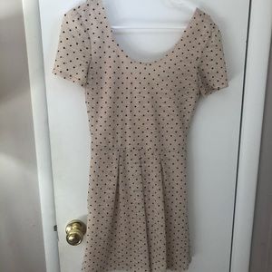 Polka dot scoop dress